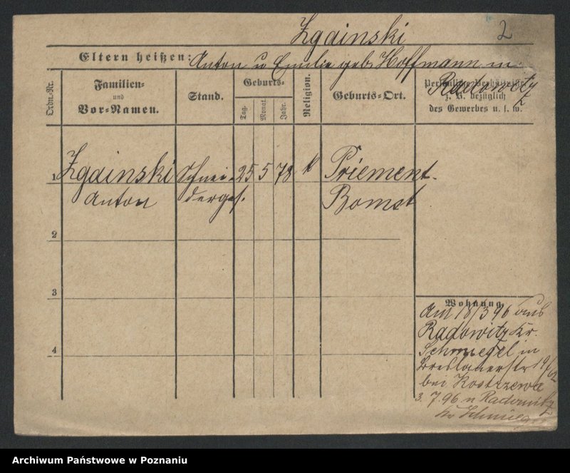 Obraz 4 z jednostki "Zgacinska - Zitzewitz"