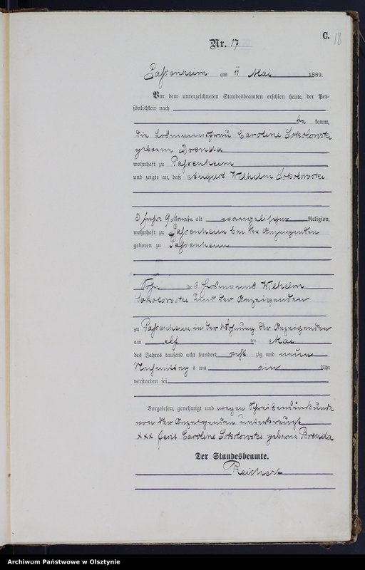 image.from.unit.number "Sterbe-Haupt-Register Nr 1 - 49"
