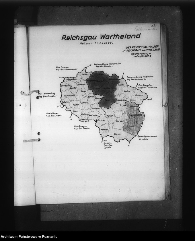 Obraz 16 z jednostki "Zasięg terytorialny urzędów i instytucji na terenie tak zwanego Kraju Warty"