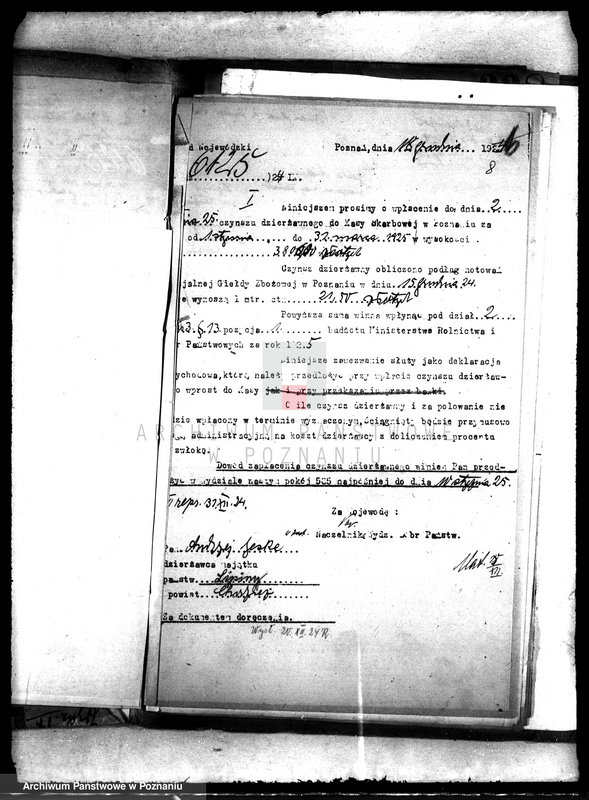 Obraz 12 z jednostki "Czynsz dzierżawny majątku państwowego Lipiny"