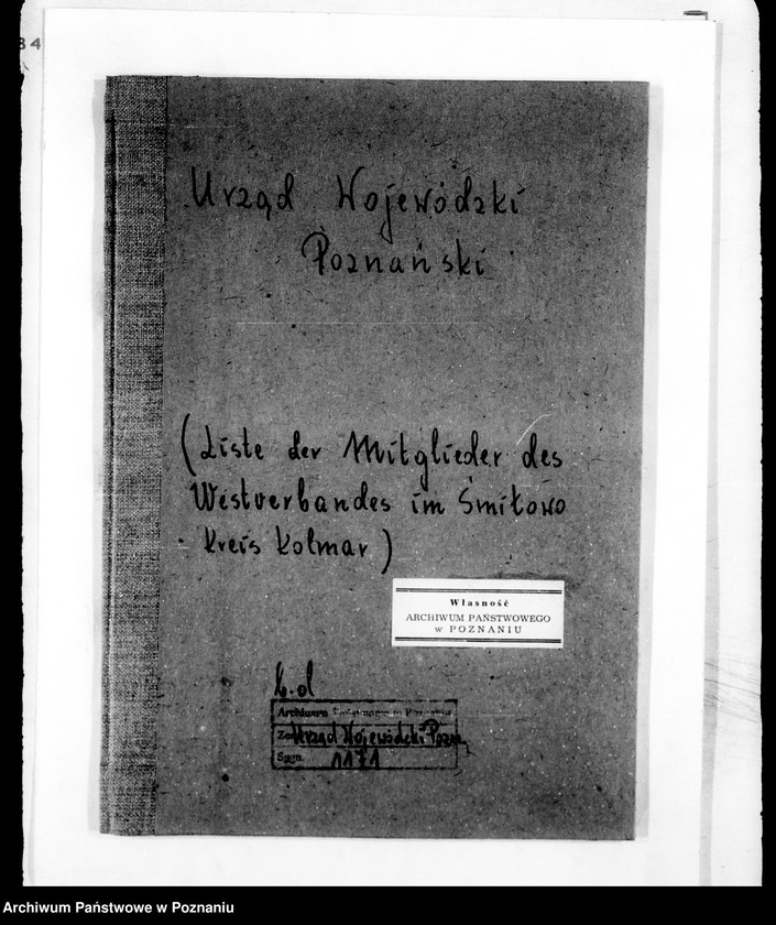 Obraz 4 z jednostki "/Lista Członków Związku Zachodniego w Śmiłowie, Morzewie i Zelgniewie powiatu chodzieskiego/"