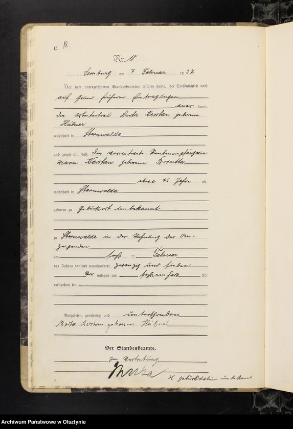 image.from.unit.number "Sterbe-Haupt-Register Nr 1-211"