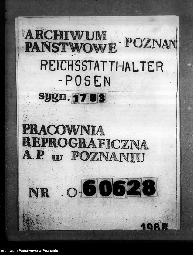 Obraz 1 z jednostki "Haushaltsplan 1944. Landesfremdenverkehrsverband - Reichsgau Wartheland"