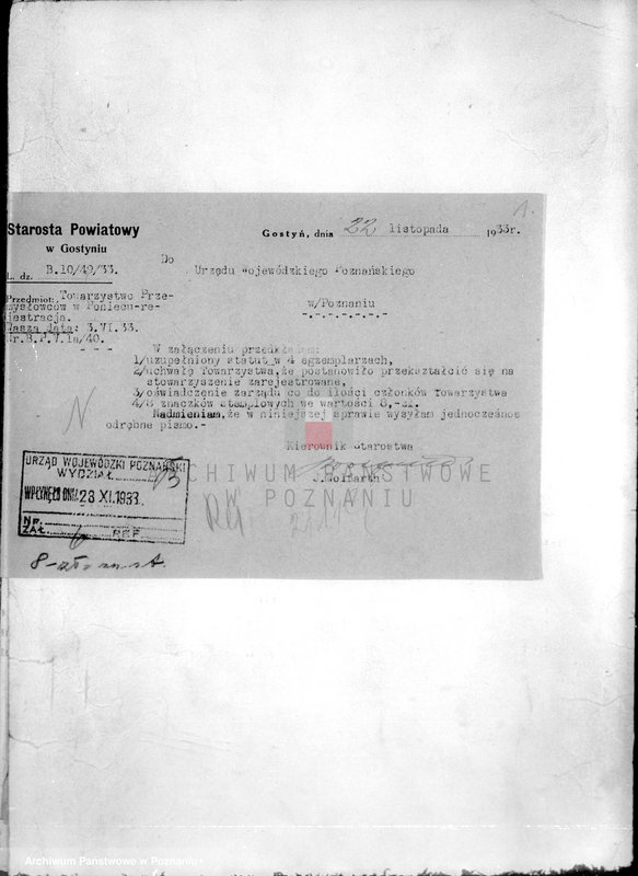 Obraz 5 z jednostki "/Towarzystwo Przemysłowe w Poniecu powiatu gostyńskiego/"