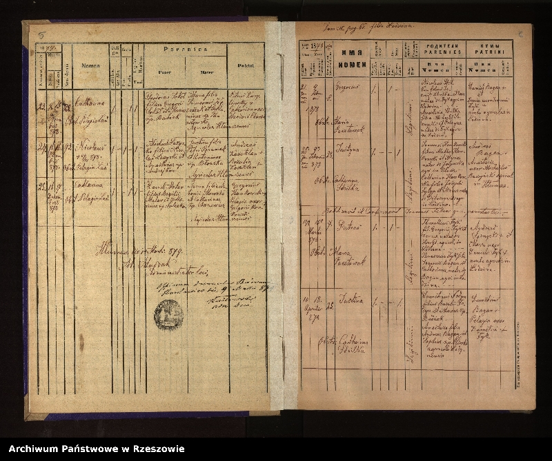 Obraz 7 z jednostki "Księga urodzeń, małżeństw i zgonów dla miejscowości Hłomcza, Łodzina, Mrzygłód"