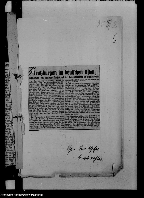 Obraz 10 z jednostki "Zeitungsausschnitte"