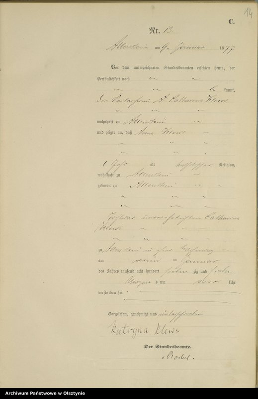 image.from.unit.number "Sterbe-Haupt-Register Nr 1 - 241"