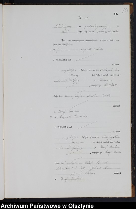 image.from.unit.number "Heiraths-Neben-Register Nr 1 - 16"