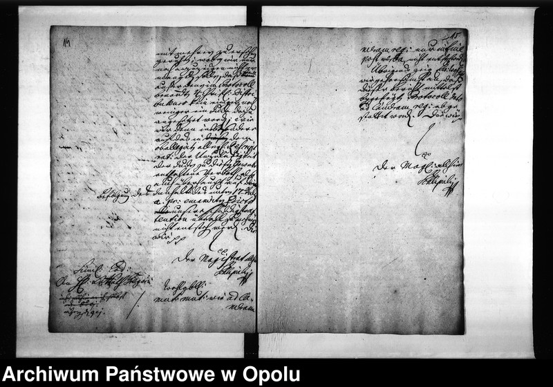 Obraz 15 z jednostki "Acta des Magistrats zu Oppeln von Anstellung und Vereidung der Tabaks Distributeure ingleichen Denunciationen"