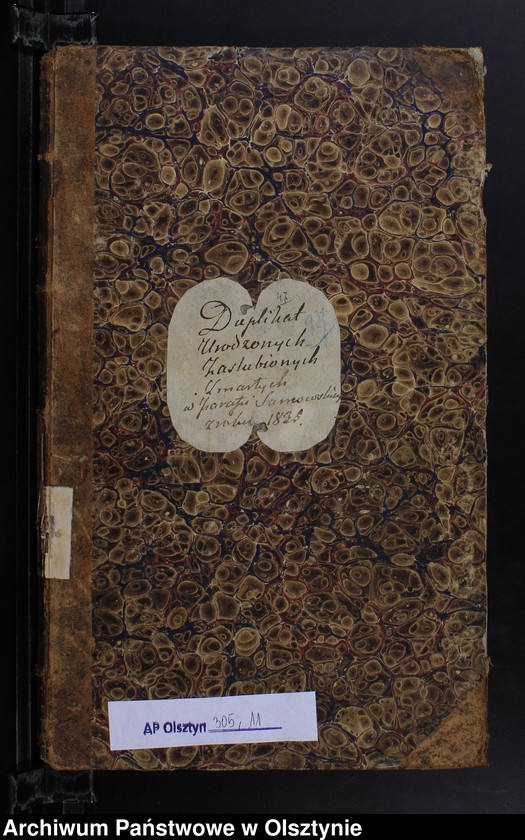 image.from.unit.number "Duplikat Urodzonych Zaslubionych Zmarłych w parafii Sarnowskiey z roku 1835"