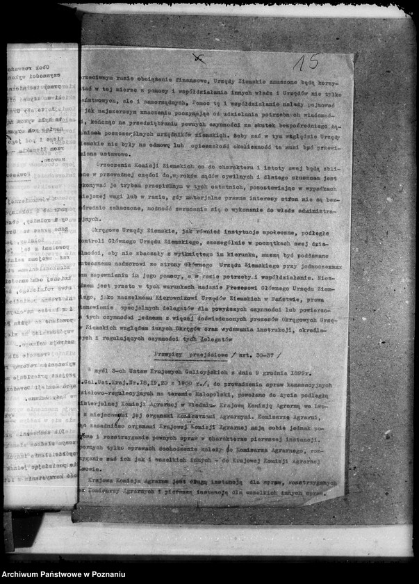 image.from.unit.number "Sprawy agrarnej reformy Główny Urząd Ziemski w Warszawie"