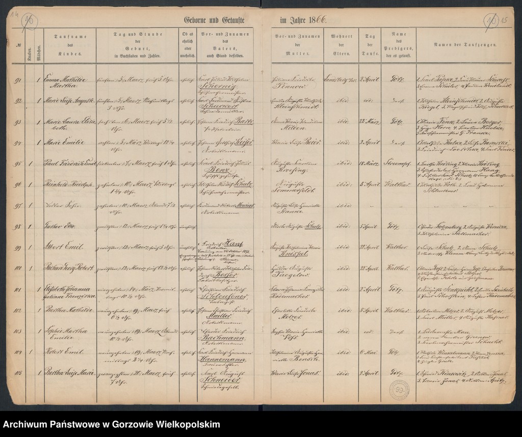 image.from.unit.number "Duplikate der Hauptkirche zu Landsberg an der Warthe (zawiera też księgę zgonów Konkordienkirche z 1866 r.)"