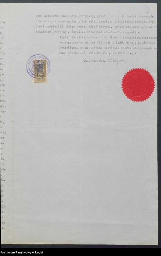 Obraz 10 z jednostki "Józef Psarski i S-ka- zakład ogrodniczy"