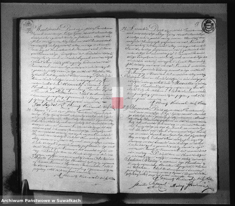 image.from.unit.number "Duplikat aktów urodzonych, zaślubionych i zejścia parafij sejneńskiej z roku 1846"