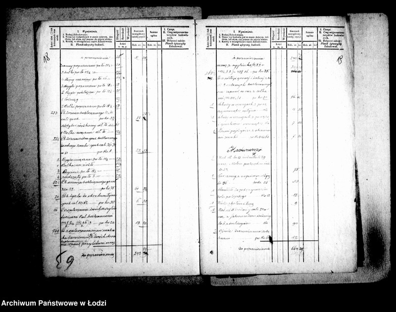 Obraz 14 z jednostki "[Ubezpieczenia - szacunki szczegółowe zabudowań na obszarze Łodzi]"