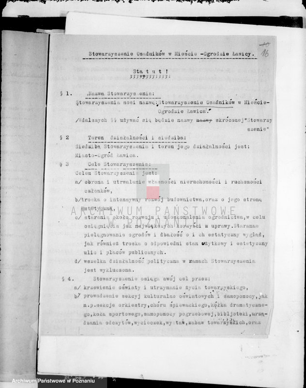 Obraz 20 z jednostki "/Stowarzyszenie Osadników w Mieście ogrodzie Ławicy/"