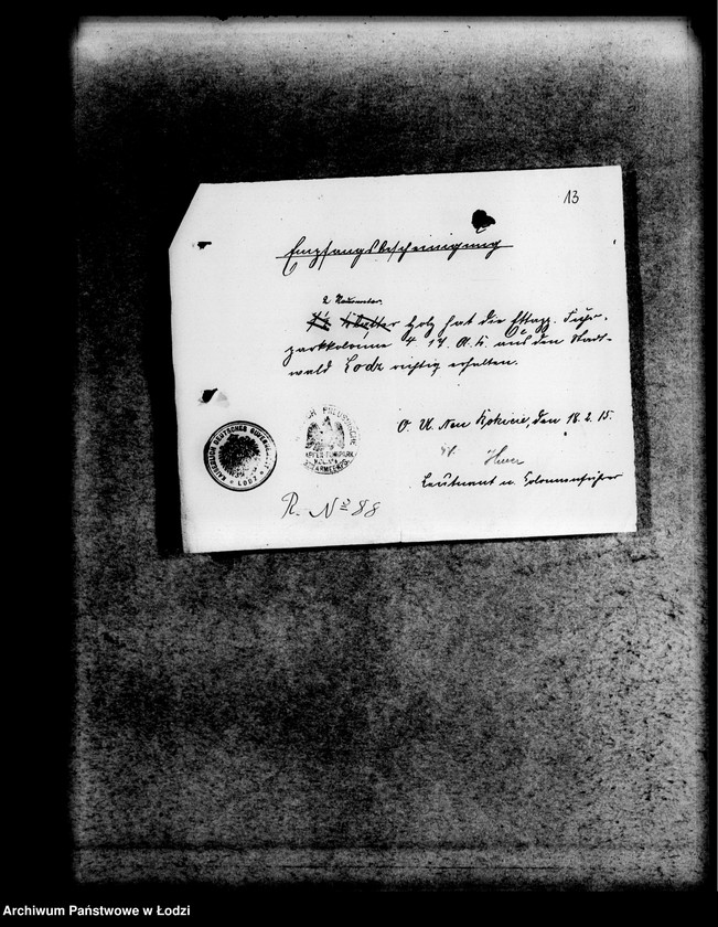 Obraz 16 z jednostki "Dokumenty dotyczące władz niemieckich [drzewo]"