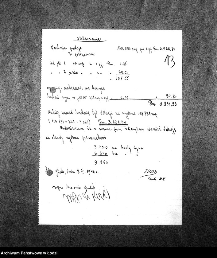 Obraz 16 z jednostki "[Kuchnia nr 370, ul. Lutomierska 2. Działalność kuchni, personel, konsumenci, kontrole]"