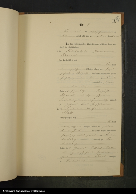 image.from.unit.number "Heiraths-Neben-Register Nr 1 - 16"