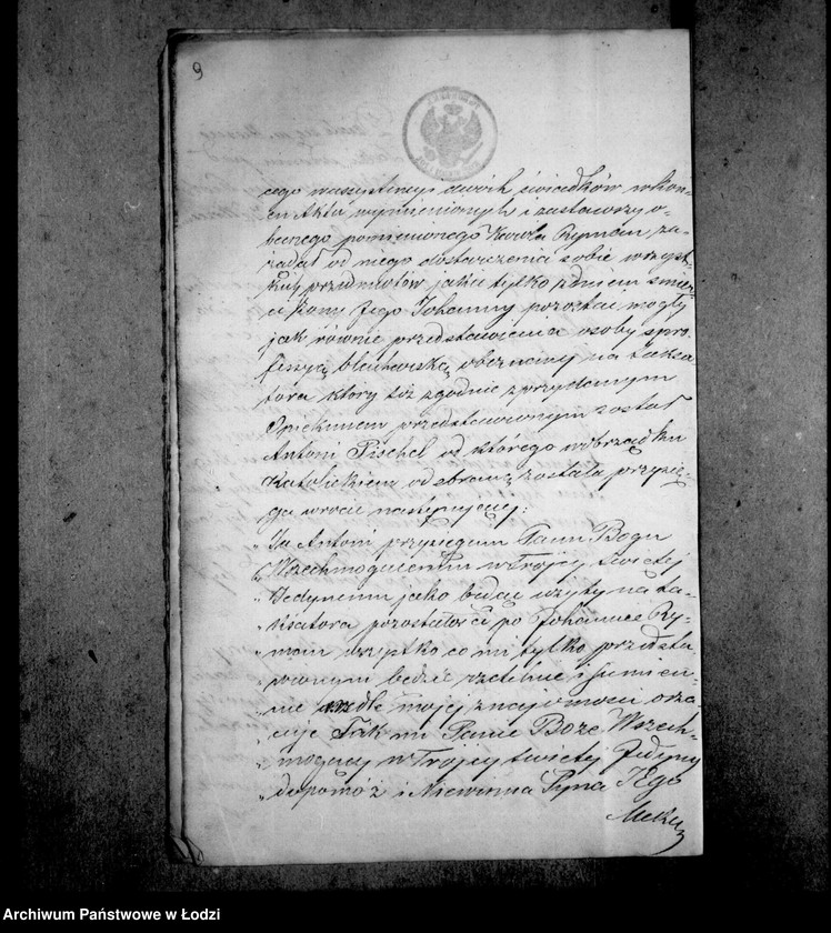 Obraz 13 z jednostki "Akta tyczące się ustanowienia opieki nad nieletnimi Pauliną i Matyldą Ryman po zmarłej Johannie z Zystlów Ryman"