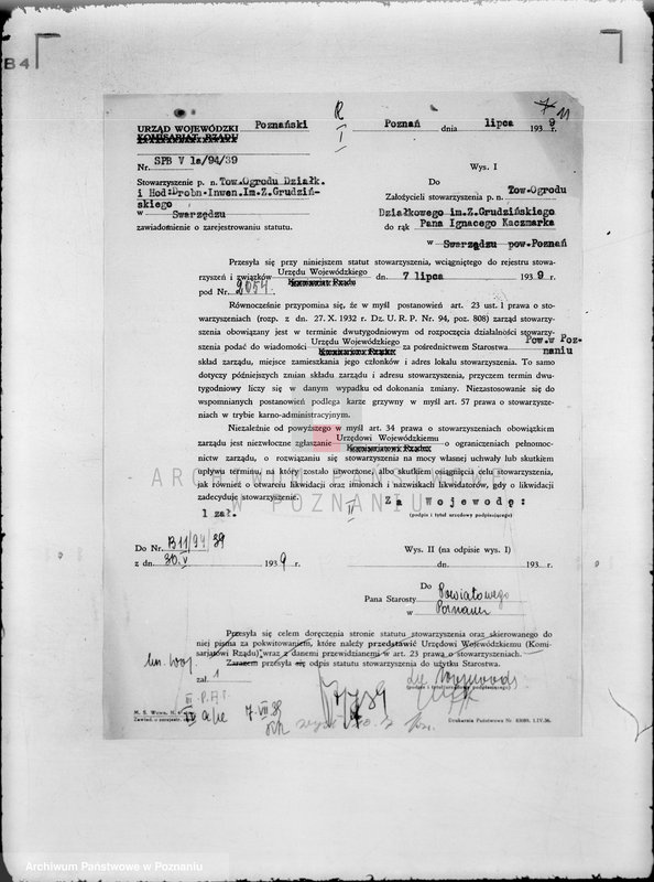 Obraz 15 z jednostki "/Towarzystwo Ogródków Działkowych im. T. Kościuszki w Szamotułach/"