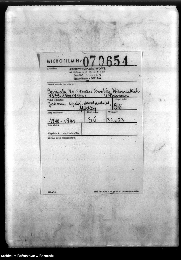 Obraz 2 z jednostki "Johann Lipski - Mordverdacht, flüchtig"