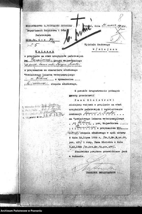 Obraz 13 z jednostki "Pow. lekarz Weterynaryjny Witkowo"