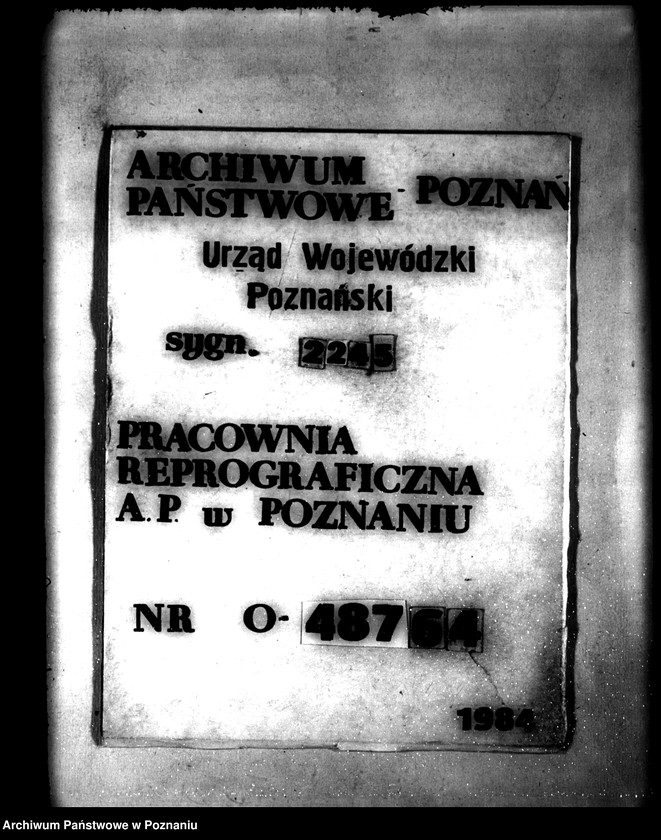 Obraz 1 z jednostki "Parcelacja majątku Miniszew"