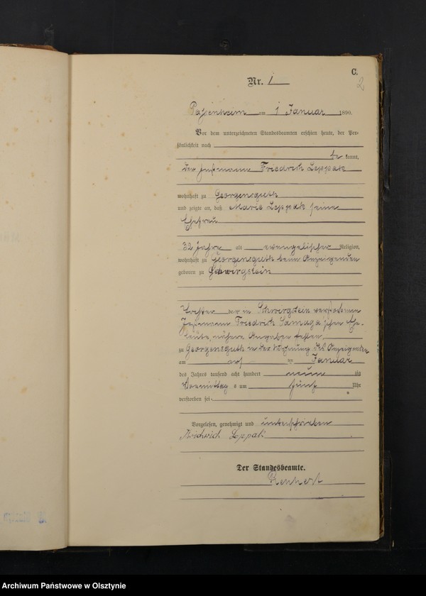 image.from.unit.number "Sterbe-Haupt-Register Nr 1 - 205"