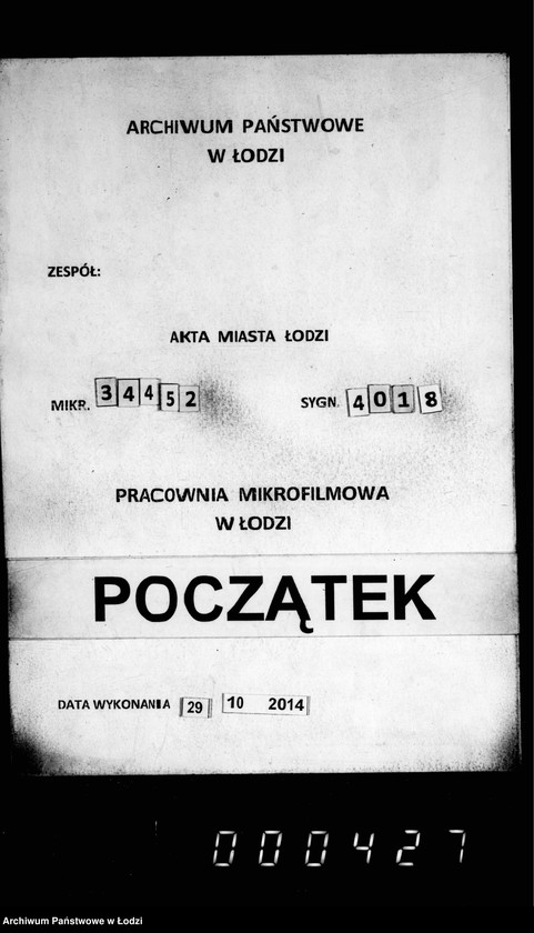 Obraz 1 z jednostki "Fora´lnaja kniga dlja zapisyvanija torgovych cen na proviant i furaž v gorode Lodzi s 1 janvarja 1906 goda po 1 janvarja 1912 goda"