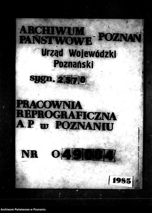 Obraz 1 z jednostki "Przymusowy wykup majątku Niemierzewo i Lubosz powiatu międzychodzkiego"