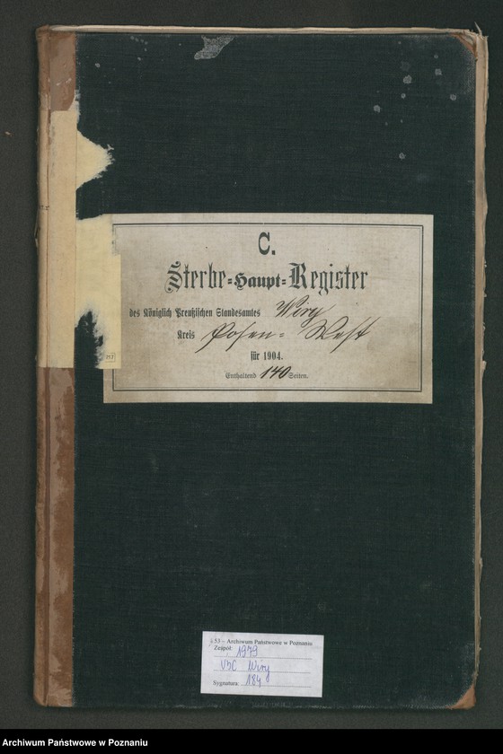 Obraz 2 z jednostki "Sterbe-Haupt-Register"