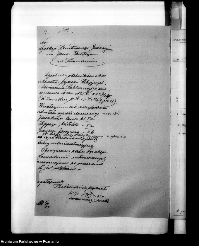 Obraz 5 z jednostki "Państwowe Gimnazjum imienia św. Jana Kantego - Poznań"