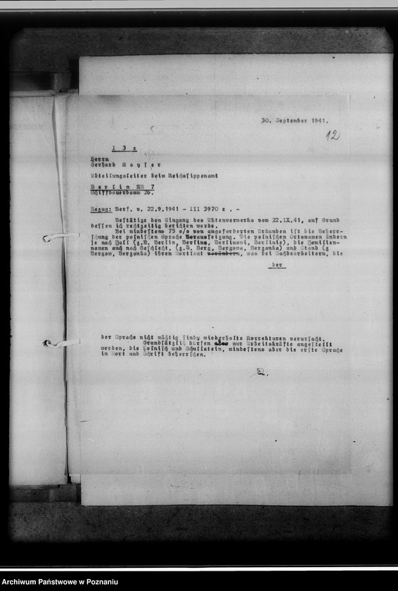 Obraz 16 z jednostki "Allgemeiner Schriftverkehr"