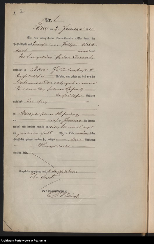 Obraz 5 z jednostki "Księga urodzeń t. I"