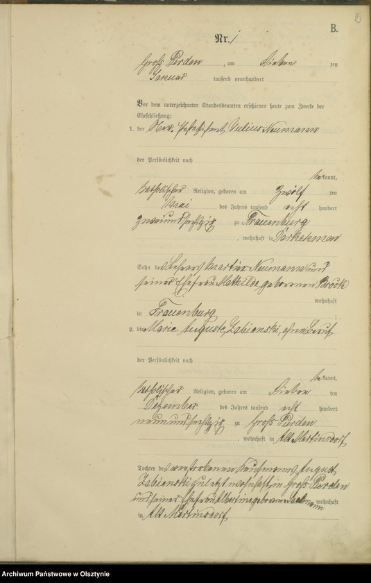 image.from.unit.number "Heiraths-Haupt-Register nr 1 - 16"