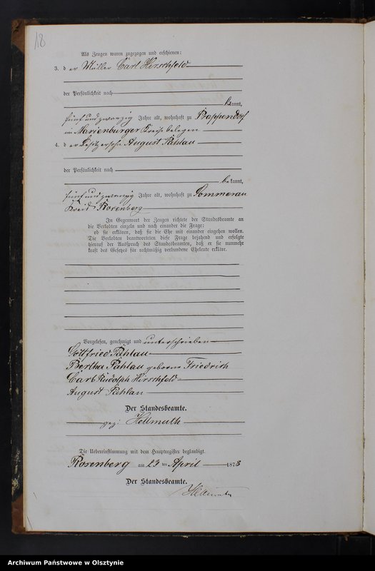 Obraz 20 z jednostki "Heiraths-Neben-Register Nr 1 - 25"