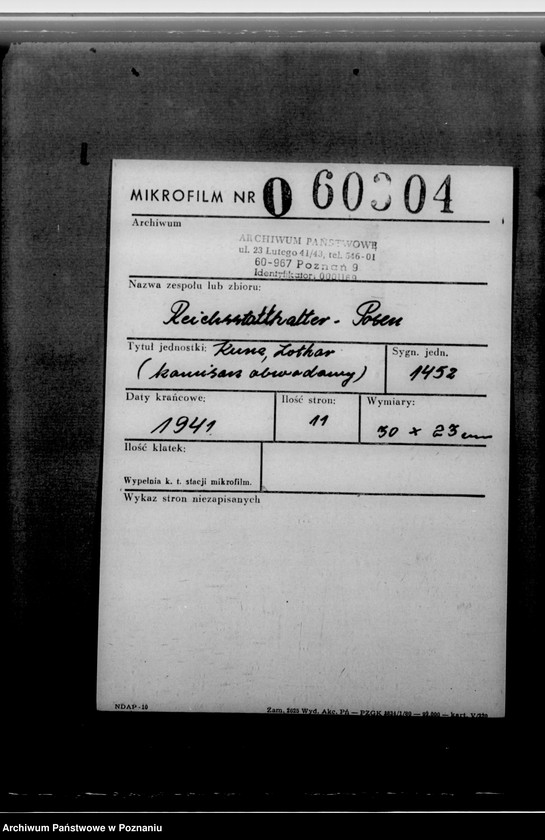 Obraz 2 z jednostki "Kunz, Lothar - komisarz obwodowy"