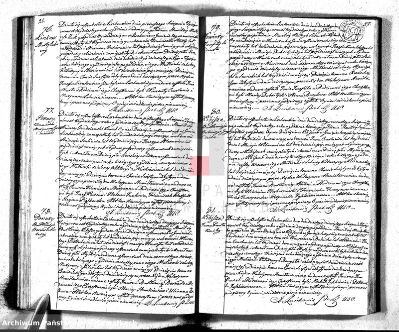 image.from.unit.number "Księga Duplikat Parafij Liszkowskiey z R-u 1830"
