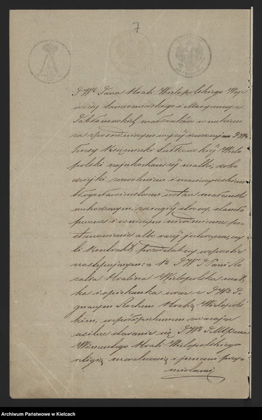 image.from.unit.number "Akta Edwarda Grabowskiego obrońcy przy Senacie w sprawie hr. Wielopolskich przeciwko ks. Jabłońskiej, hr. Potulickiej i innym /o dobra Przęsławice i Niegardów/"