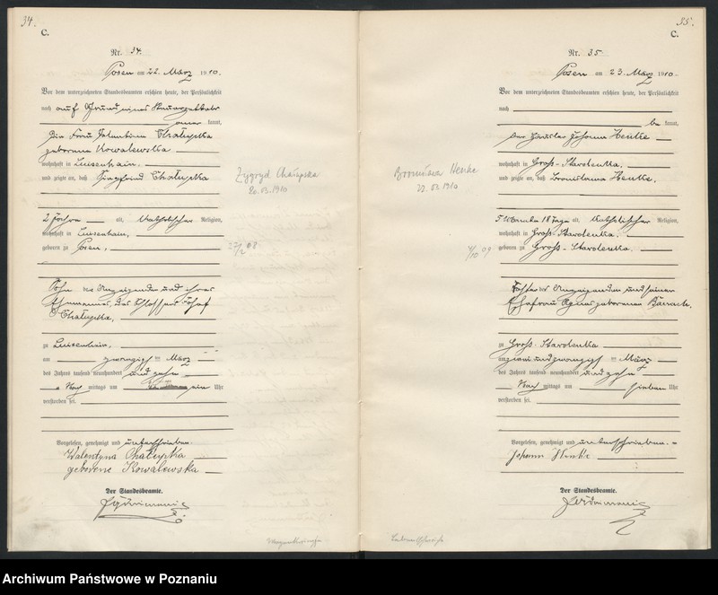 Obraz 20 z jednostki "Księga miejscowa zgonów [Rejestr główny zgonów]"