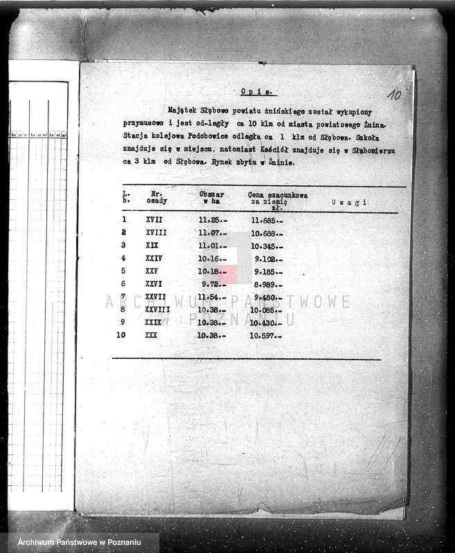 Obraz 16 z jednostki "Tymczasowy rejestr pomiarowy majątku Słębowo powiatu żnińskiego"