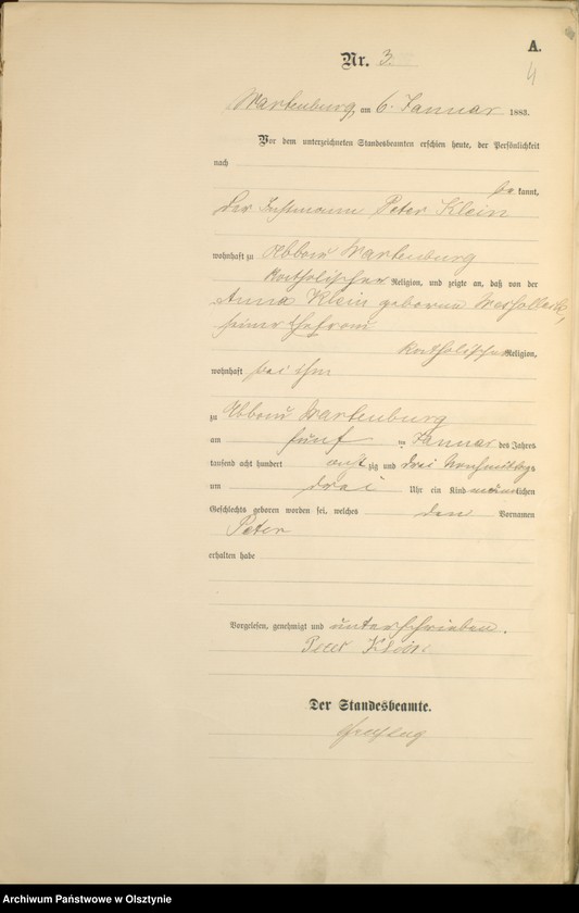 image.from.unit.number "Geburts-Haupt-Register Nr 1 - 254"