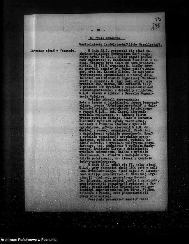 Obraz 17 z jednostki "Sprawozdania z życia mniejszości narodowych za miesiące styczeń, luty, marzec 1930 r."