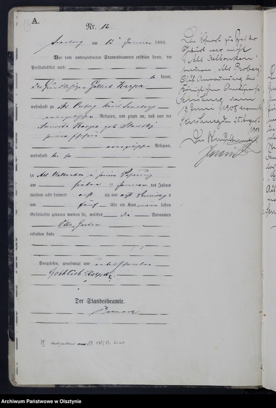 image.from.unit.number "Geburts-Haupt-Register,Tom I,Nr 1 - 158"