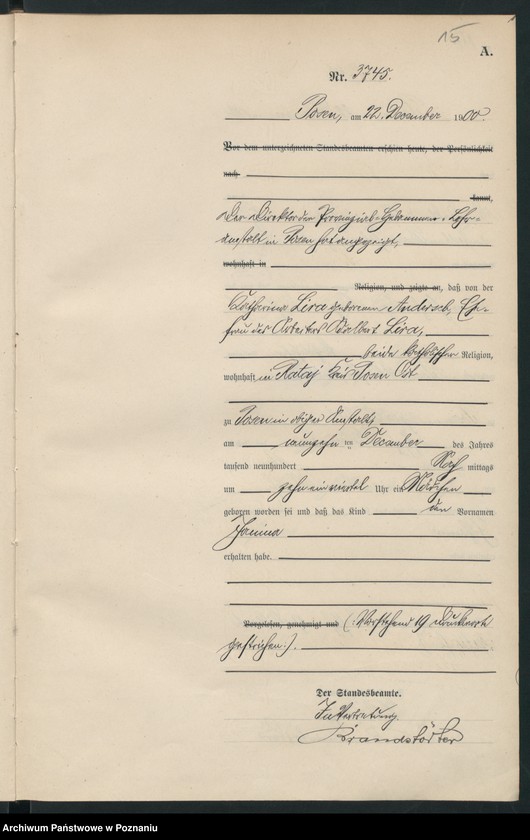 Obraz 18 z jednostki "Księga miejscowa urodzeń"