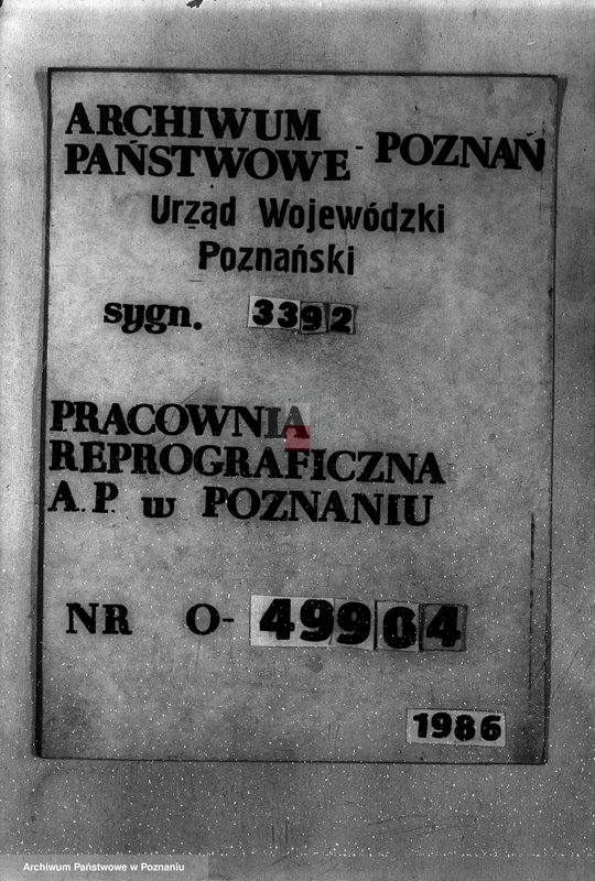 Obraz 1 z jednostki "Zatwierdzenie projektu planu gospodarstwa leśnego dla lasów majątku Lipiny powiatu kolskiego"
