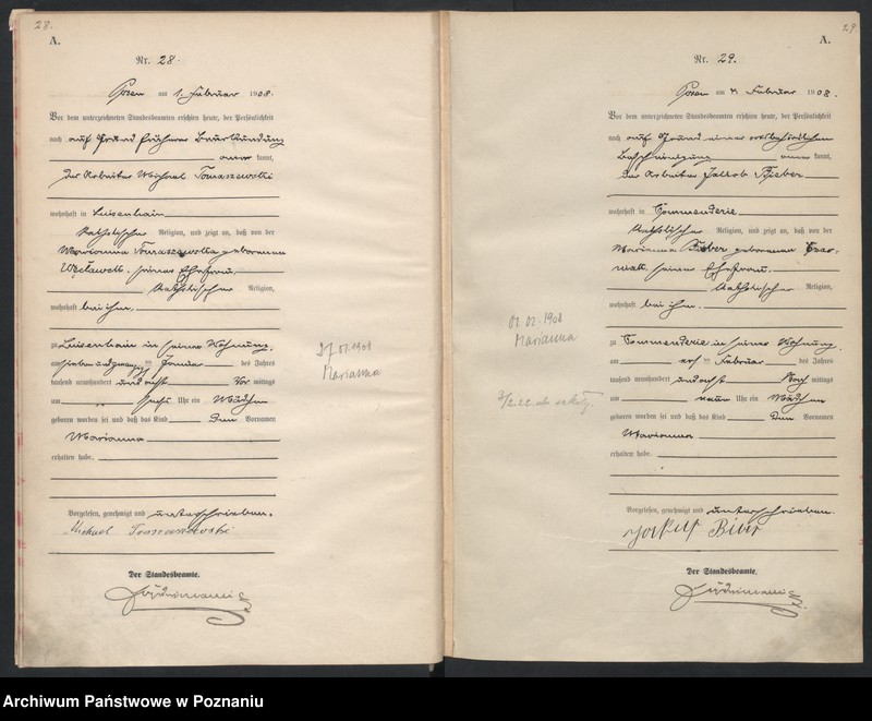 Obraz 17 z jednostki "Księga miejscowa urodzeń"