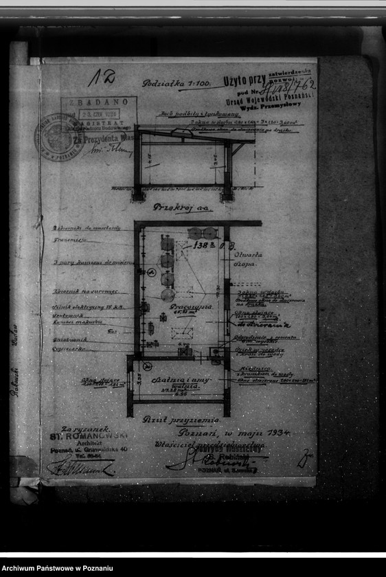 Obraz 17 z jednostki "Zatwierdzenie zakładu przemysłowego /Fabryki musztardy/ St. Robińskiego w Poznaniu"