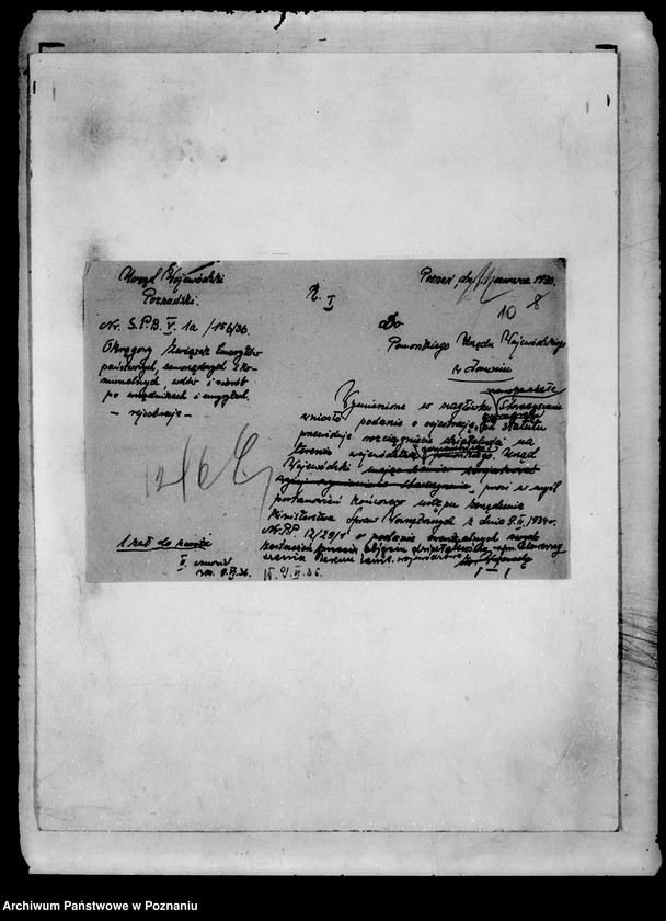 Obraz 13 z jednostki "Okręgowy Związek Emerytów i Emerytek Państwowych Wdów i Sierot po urzędnikach na Poznańskie i Pomorze w Poznaniu"